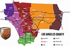 Los Angeles County District Map - Cities And Towns Map
