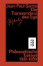 Die Transzendenz des Ego von Jean-Paul Sartre | ISBN 978-3-499-22145-3 ...