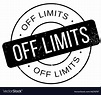 Off limits rubber stamp Royalty Free Vector Image