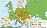 Mapa - El Sistema de Alianzas de Europa en 1910