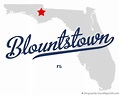 Map of Blountstown, FL, Florida