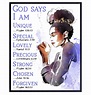 Amazon.com: African American Women Inspirational Bible Verse Wall Art ...