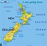 Nova Zelandia Mapa Capital