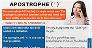 Apostrophe (') or (’) Useful Apostrophe Rules with Examples ...