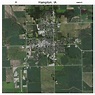 Aerial Photography Map of Hampton, IA Iowa