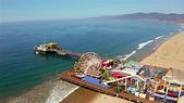 Aerial View Of Santa Monica Pier In Santa Stock Footage SBV-337707379 ...