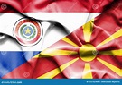Waving Flag of Macedonia and ,Paraguay Stock Illustration ...