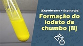 Formação do iodeto de chumbo (II) [Experimento + Explicação] - YouTube