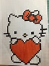 Pixel Art 82 Hello kitty | Tutorial para dibujar perros, Dibujitos ...