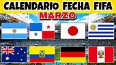 PARTIDOS AMISTOSOS FECHA FIFA 2023 / AMISTOSOS INTERNACIONALES 2023 ...