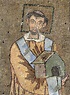 Großbild: Byzantinischer Mosaizist um 705: Porträt des Papstes Johannes ...