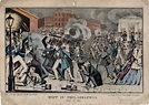 “Riot in Kensington, July 7, 1844” | Newsprint lithograph by H ...