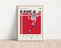 Harry Kane Poster, Bayern Munich, Football Print, Football Poster ...