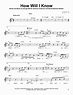 How Will I Know Sheet Music | Whitney Houston | Pro Vocal