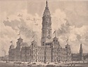 Das neue Rathaus in Philadelphia. Sehr schöne äußere Ansicht. by ...