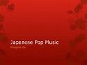 Japanese pop music