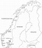 Dibujos de Mapa de Noruega para Colorear para Colorear, Pintar e ...