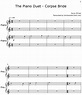 The Piano Duet - Corpse Bride - Sheet music for Piano