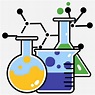 Vaso Químico Ilustración De Dibujos Animados Ilustración Química Equipo ...