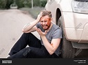 Car Accident, Man Sits Image & Photo (Free Trial) | Bigstock