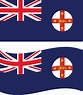 bandera de nueva gales del sur. ilustración de la bandera de nueva ...
