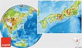 Physical Location Map of Osaka