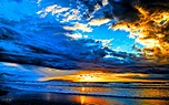 Blue Sunset Beach Wallpapers - Top Free Blue Sunset Beach Backgrounds ...
