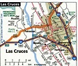 Las Cruces city road map for truck drivers area town toll free highways ...