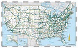 Map Of United States With Cities And Interstates - Csulb Schedule Of ...
