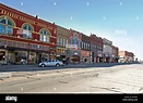 Historic buildings on main street in Downtown Denison, Texas Stock ...