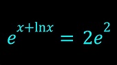 Solving an Exponential Equation with Ln in Two Ways - YouTube