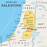 Vettoriale Stock State of Palestine with designated capital East ...