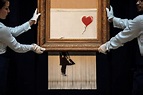 Banksy's Self-Shredded Painting Is Now a New Piece Called Love Is in ...