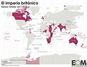 El mapa del Imperio británico - Mapas de El Orden Mundial - EOM