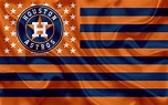 Astros de houston, club de béisbol americano, bandera creativa ...