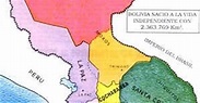 BOLIVIA Y EL MAR, Perspectiva histórica: EL MAPA BOLIVIANO EN 1825