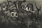 Otto Dix - Tropas de asalto avanzan bajo el gas | German expressionism ...