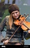 Rachael McShane performing with Bellowhead at Womad 2015, Charlton Park ...