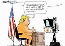 Political cartoons: Trump's speech to the nation