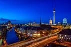 Download City Night Germany Building River Man Made Berlin 4k Ultra HD ...