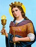 Imagen clásica y popular de Santa Bárbara, antigua virgen y mártir ...