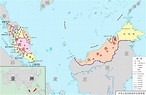 马来西亚行政区域图_马来西亚地图查询