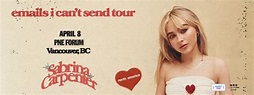 SABRINA CARPENTER: EMAILS I CAN'T SEND TOUR | TicketLeader
