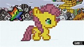 Minecraft Pixel Art - How To Make Little Pony | マインクラフトのピクセルアート, ピクセル ...