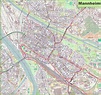 Large detailed map of Mannheim - Ontheworldmap.com