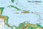 Island: caribbean islands map