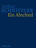 Ein Abschied – Arthur Schnitzler-Gesellschaft