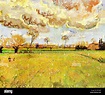 Vincent Van Gogh, Landschaft unter einem Gewitterhimmel. 1888. Post ...