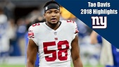 Tae Davis Giants Highlights 2018 - YouTube