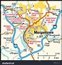 Morgantown, West Virginia Area Map Stock Vector Illustration 155021798 ...
